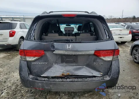 2014 Honda Odyssey Ex z USA, uszkodzony, nr VIN 5FNRL5H40EB053714